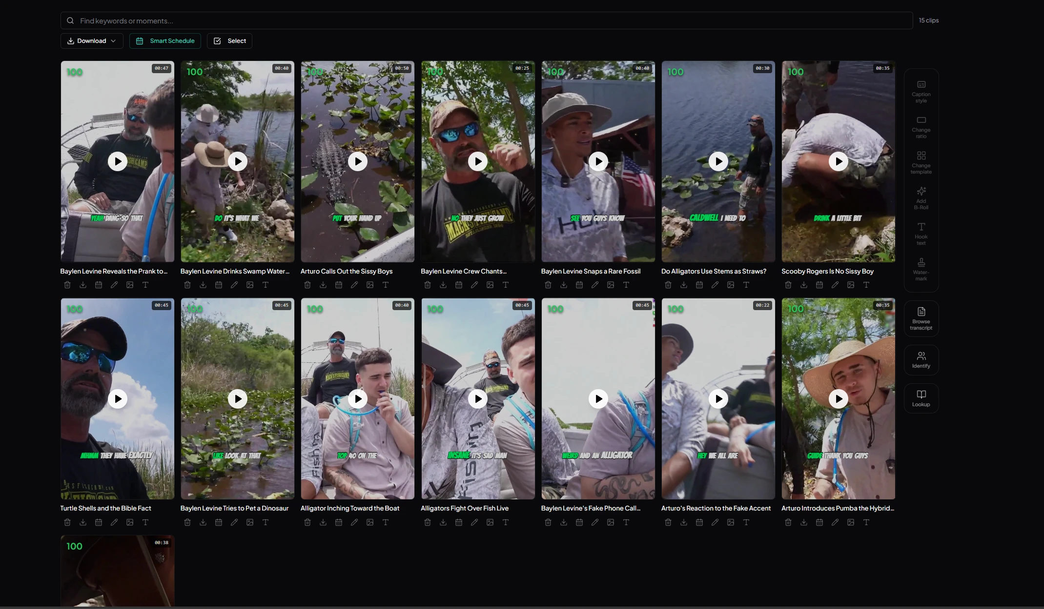Source video